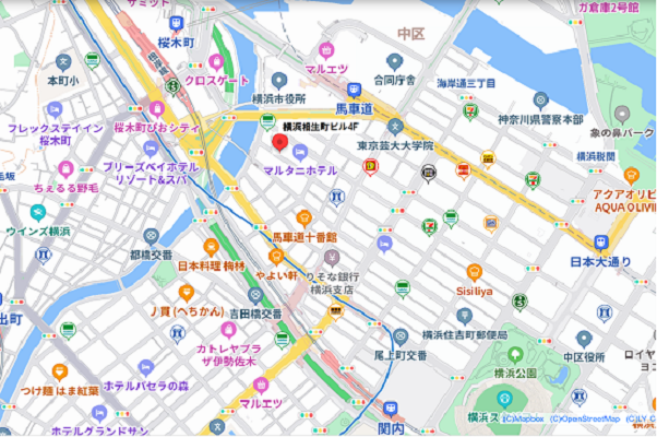 株式会社セグロ 横浜支店アクセスマップ
